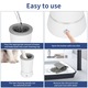 Aparat de curatat automat pentru labe, Noonedibs, pentru caini si pisici, 360° rotatie in doua sensuri, perie moale din silicon, capac rezistent la stropire, reincarcabil prin USB, alb