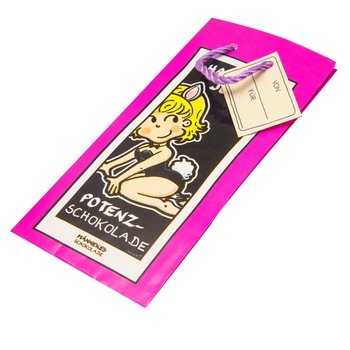 Punga cadou Mannekes Schokolade, hartie, 18x8,5x1,5 cm, Fuchsia Punga cadou Mannekes Schokolade, hartie, 18x8,5x1,5 cm, Fuchsia