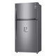 Frigider cu doua usi LG GTF916PZPZD, 592 l, Clasa A++, Full NoFrost, Dozator apa, Smart Diagnosis, WiFi, Compresor liniar, Afisaj extern, Racire usa, H 184 cm, Argintiu