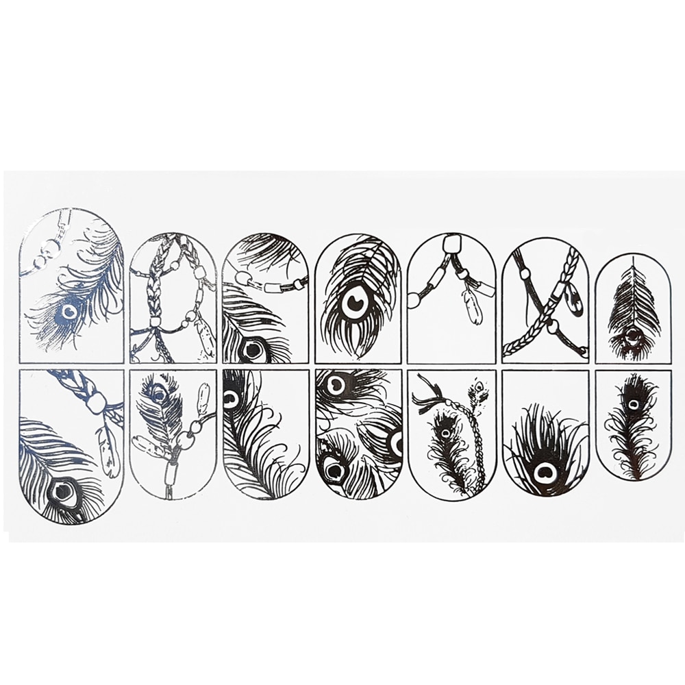 Stickere Unghii Pe Baza De Apa Metalizate, Cod Foil-8, Brand E-Unghii