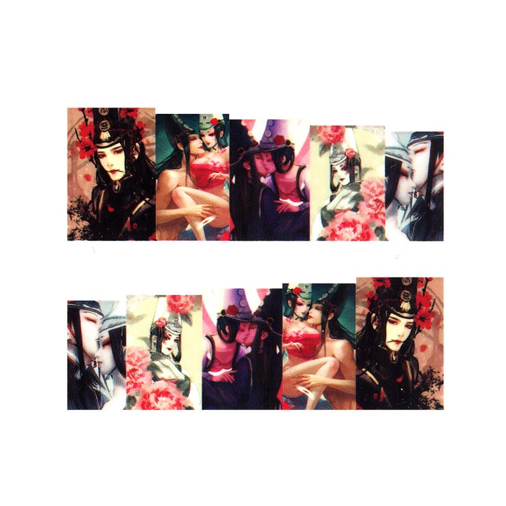 Stickere Unghii Pe Baza De Apa, Super Eroi, Cod LR-702, Brand E-Unghii