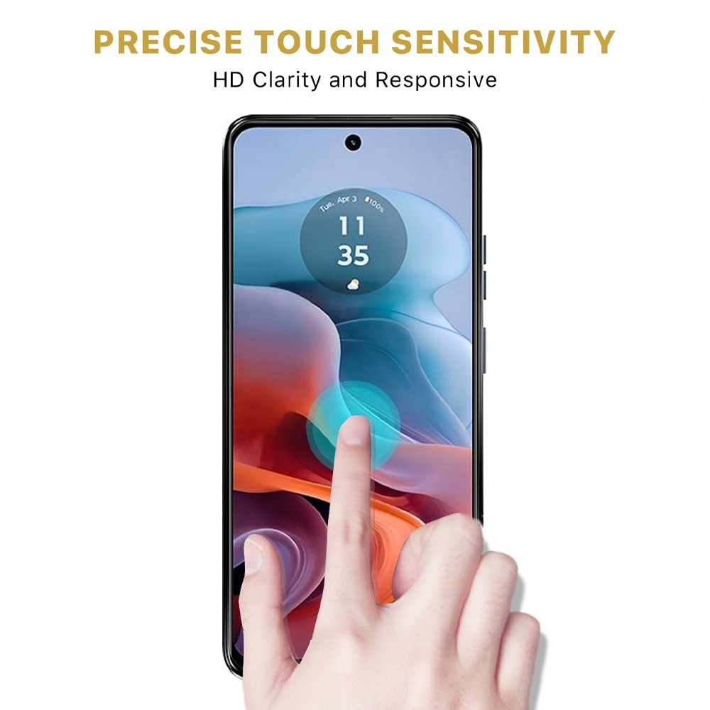 Folie 5D din Sticla Securizata pentru Motorola Edge 60 Pro, Edge-to-Edge Cover, Claritate HD, Ultra OPTCore Protection 9H, Oleophobic, Transparent