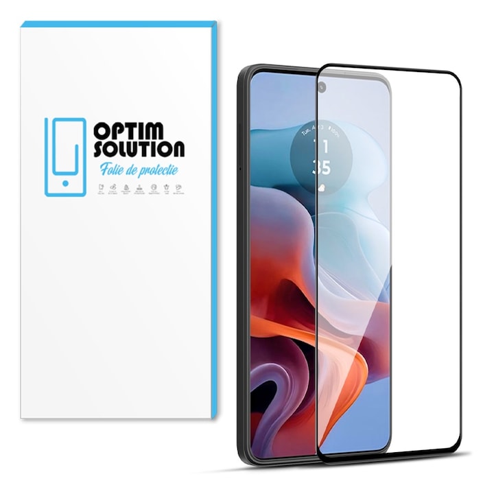 Folie 5D din Sticla Securizata pentru Motorola Edge 50 Pro, Edge-to-Edge Cover, Claritate HD, Ultra OPTCore Protection 9H, Oleophobic, Transparent