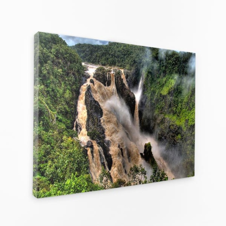 Комплект от три платнени маси - Waterfall Of Power Nature Water Roar3 - 150x100 см