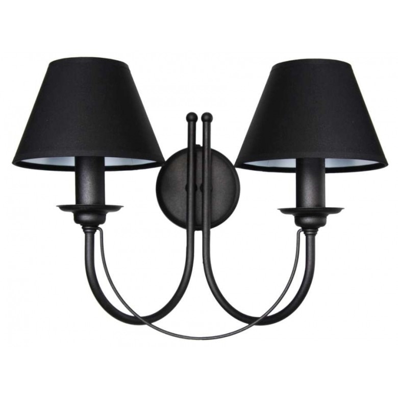 Aplica Lis-Lighting Bona, 2x40W, Negru