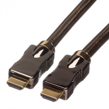 Cablu HDMI Ultra HD cu Ethernet v2.0 T-T 1m, Roline 11.04.5680 Cablu HDMI Ultra HD cu Ethernet v2.0 T-T 1m, Roline 11.04.5680