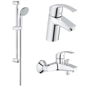 Set promo 3 in 1 pentru cada si dus Grohe Eurosmart New, para cu 1 functie Set promo 3 in 1 pentru cada si dus Grohe Eurosmart New, para cu 1 functie