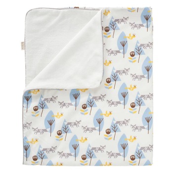 Paturica captusita, bumbac organic, Fresk, Fox blue Paturica captusita, bumbac organic, Fresk, Fox blue