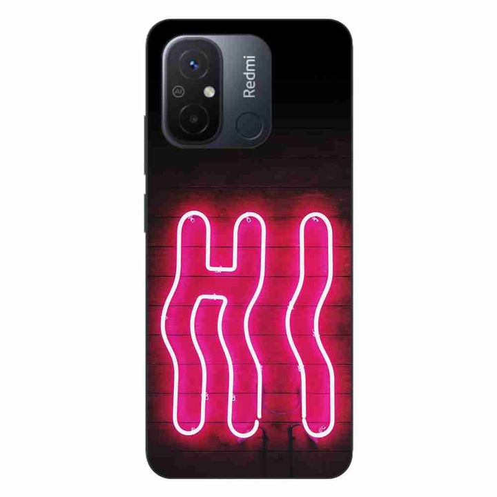 Кейс съвместим с Xiaomi Redmi 12C Silicone Gel Tpu Модел Neon Hi