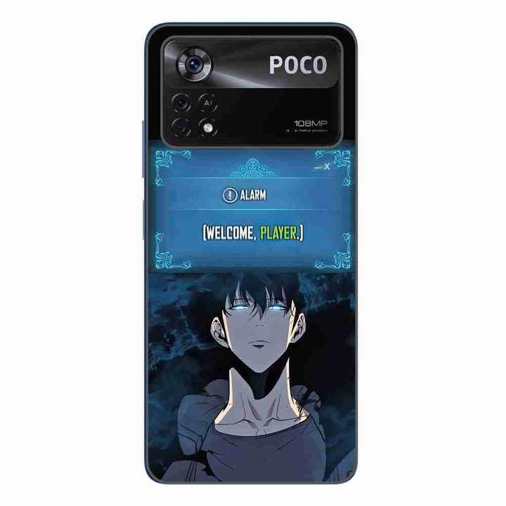 Калъф, съвместим с Xiaomi Poco X4 Pro Silicone Gel Tpu Model Solo Leveling Welcome