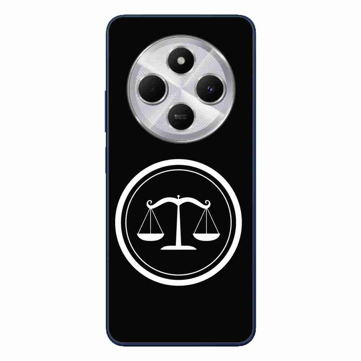 A tok kompatibilis a Xiaomi Redmi 14C Silicone Gel Tpu Pattern Scales of Justice termékkel