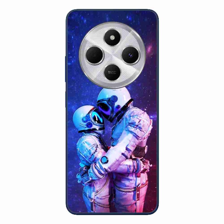 A tok kompatibilis a Xiaomi Redmi 14C Silicon Gel Tpu Model Astronauts Couple termékkel