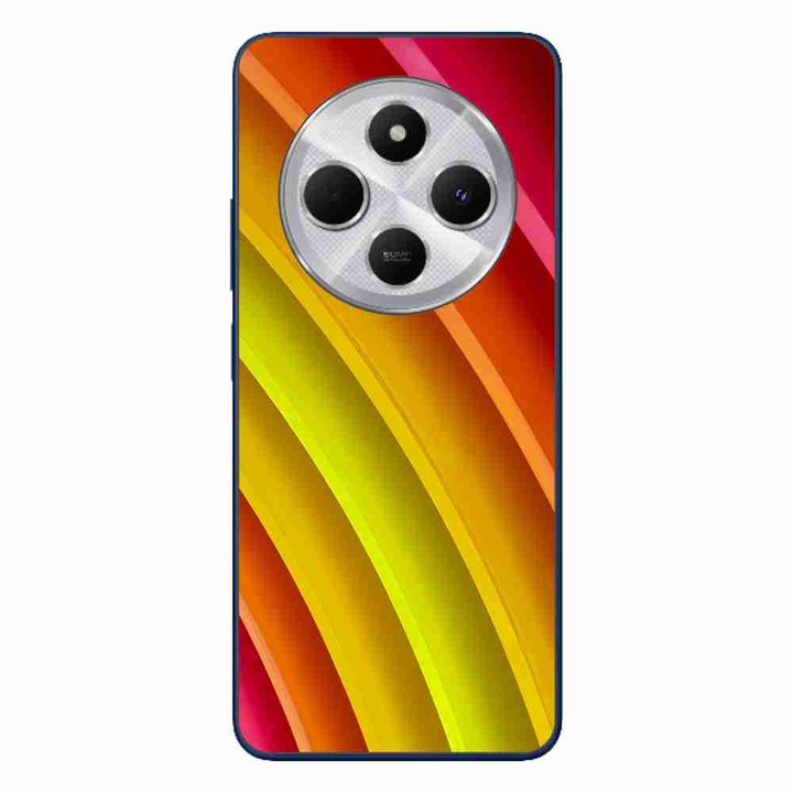 A tok kompatibilis a Xiaomi Redmi 14C Silicon Gel Tpu Pattern Abstract Stripes termékkel