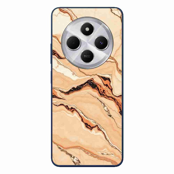 A tok kompatibilis a Xiaomi Redmi 14C Silicone Gel Tpu Pattern Desert Stone Marble termékkel