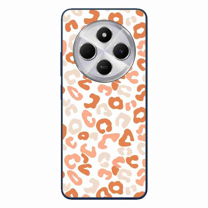 A tok kompatibilis a Xiaomi Redmi 14C Silicone Gel Tpu Pattern Animal Print Blush Cheetah termékkel