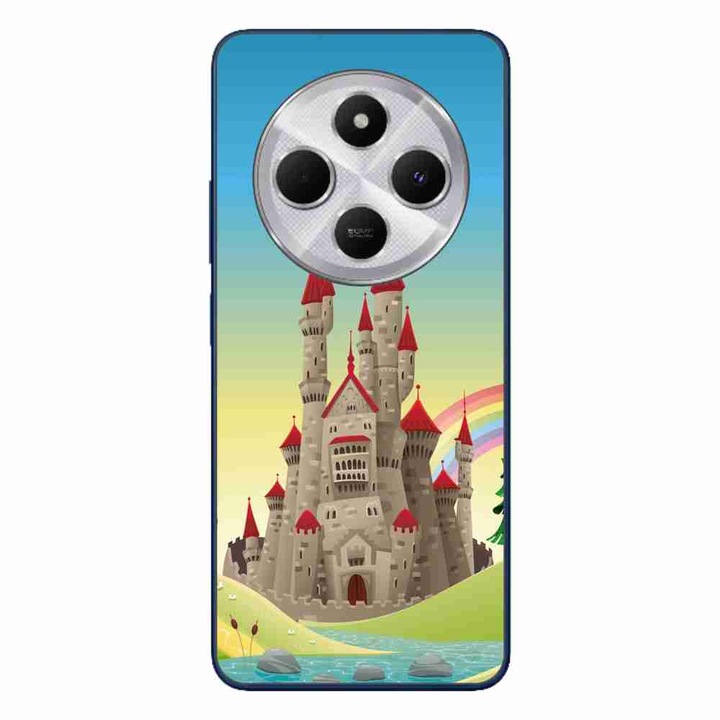 A tok kompatibilis a Xiaomi Redmi 14C Silicone Gel Tpu Castle modellel