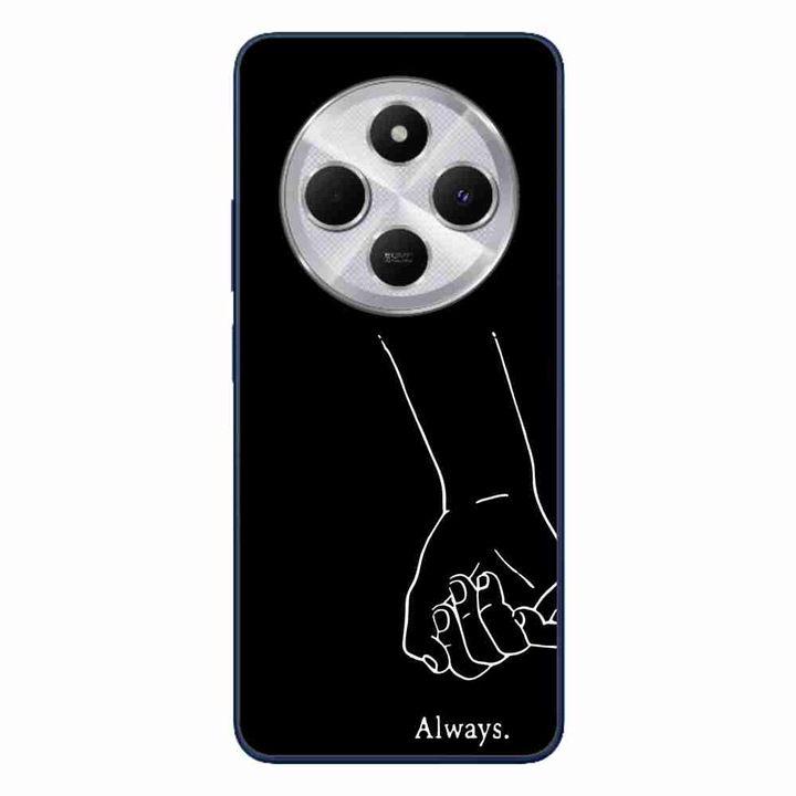 A tok kompatibilis a Xiaomi Redmi 14C Silicone Gel Tpu Pattern Couples Always termékkel