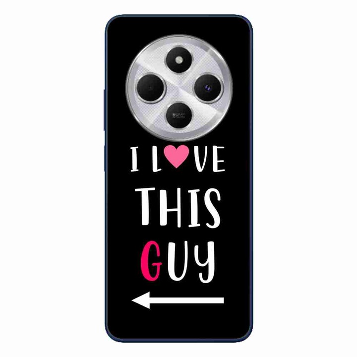 A tok kompatibilis a Xiaomi Redmi 14C Silicone Gel Tpu Pattern Couples I love This Guy termékkel