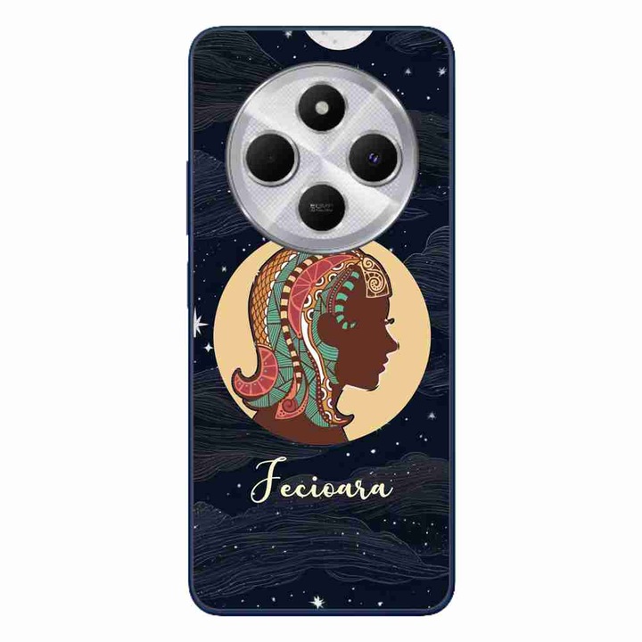 A tok kompatibilis a Xiaomi Redmi 14C Silicone Gel Tpu Pattern Horoscope Virgo termékkel