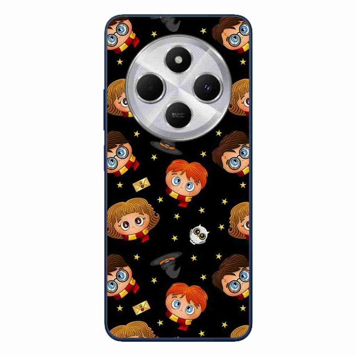 A tok kompatibilis a Xiaomi Redmi 14C Silicone Gel Tpu Harry Potter Pattern Black termékkel