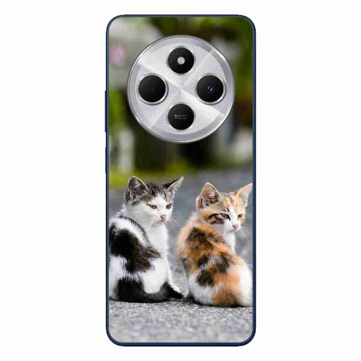 A tok kompatibilis a Xiaomi Redmi 14C Silicone Gel Tpu Pattern Kitties termékkel