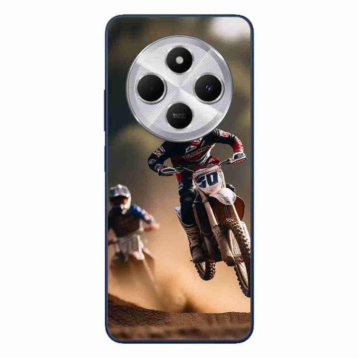 A tok kompatibilis a Xiaomi Redmi 14C Silicone Gel Tpu Motocross mintával