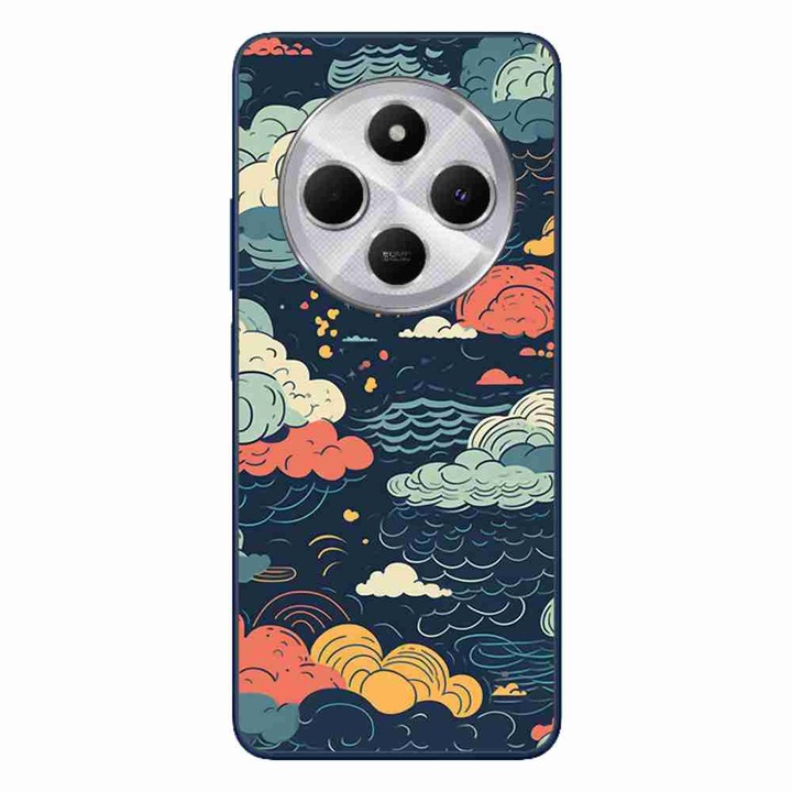 A tok kompatibilis a Xiaomi Redmi 14C Silicon Gel Tpu Model Mystic Night Sky modellel