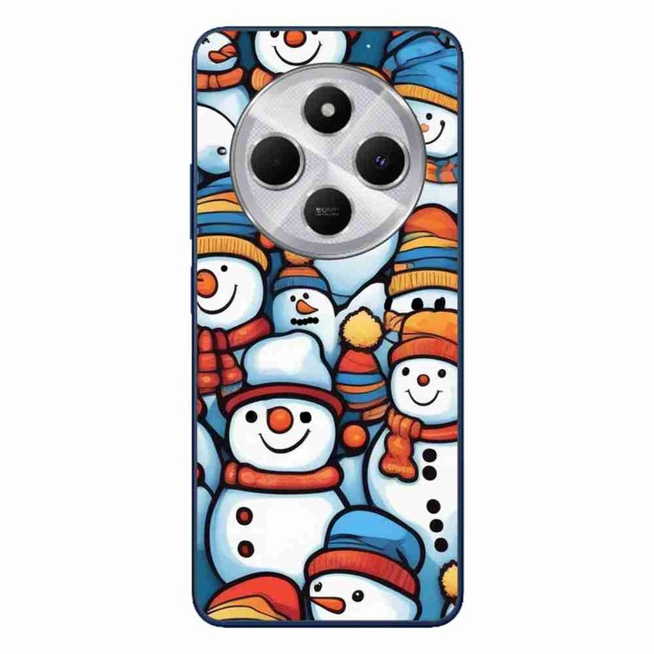 A tok kompatibilis a Xiaomi Redmi 14C Silicon Gel Tpu Model Snowman Pattern modellel