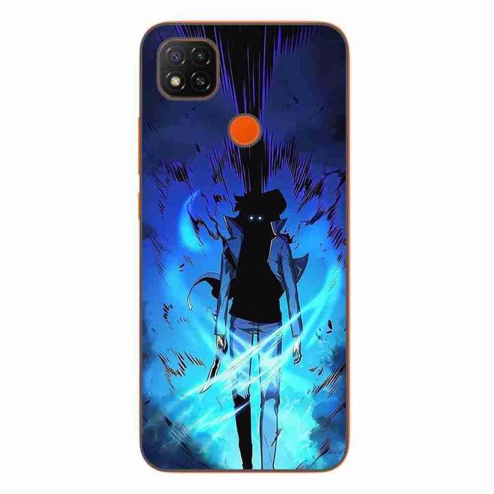 Калъф, съвместим с Xiaomi Redmi 9C, 9C NFC Silicon Gel Tpu Модел Solo Leveling Aura