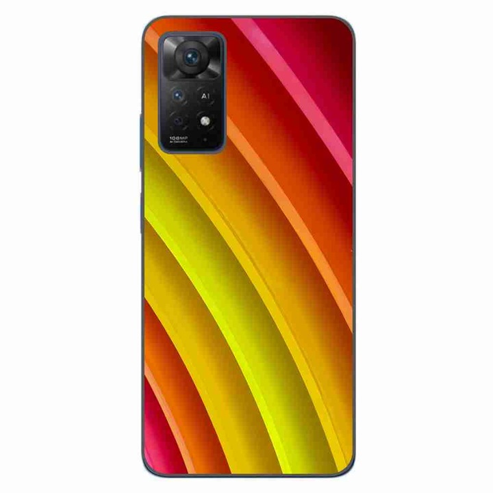 Калъф, съвместим с Xiaomi Redmi Note 11 Pro 4G, 5G Silicon Gel Tpu Pattern Abstract Stripes