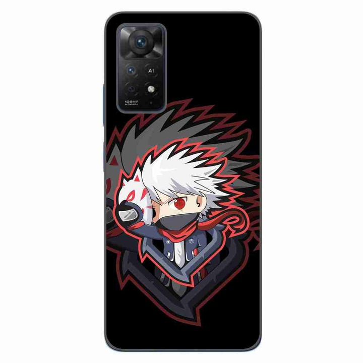 Калъф, съвместим с Xiaomi Redmi Note 11 Pro 4G, 5G Silicone Gel Tpu Pattern Naruto Kakashi Anbu