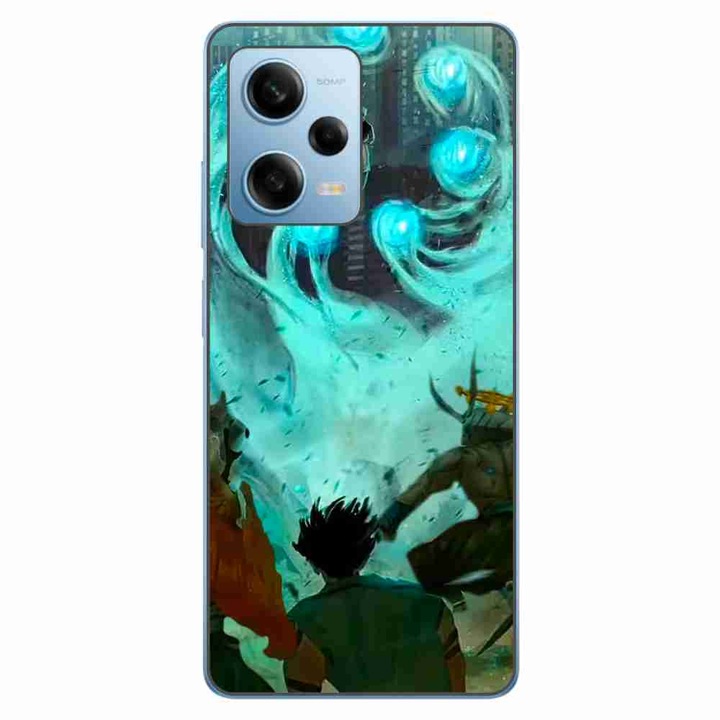 Калъф, съвместим с Xiaomi Redmi Note 12 Pro 5G Силиконов гел Tpu Модел Satoru vs Sukuna