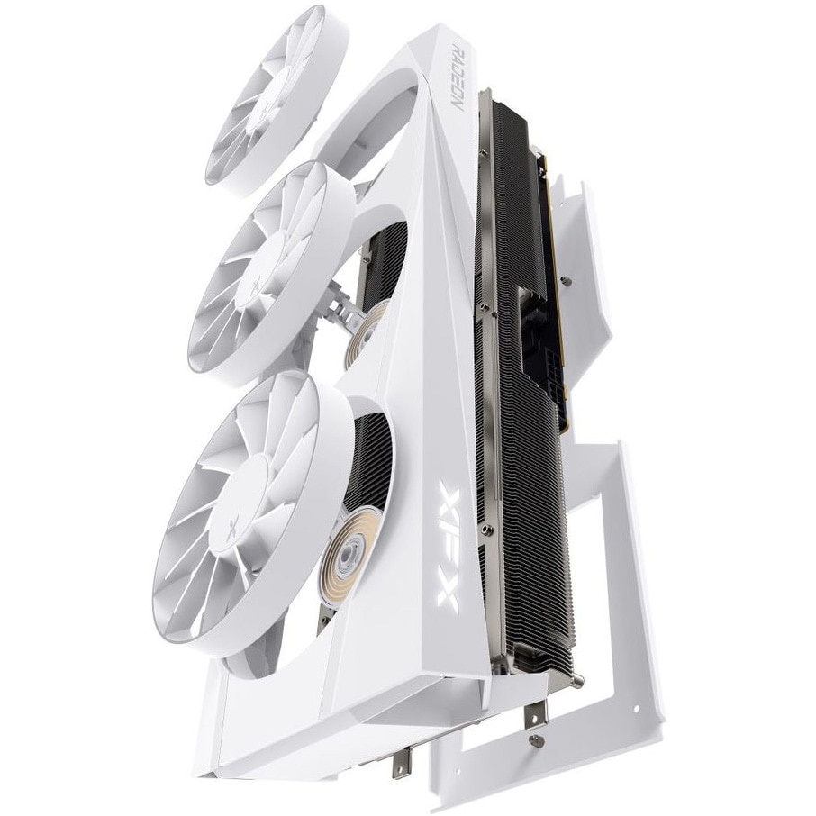 Placa video XFX Quicksilver AMD Radeon RX 9070XT White Magnetic
