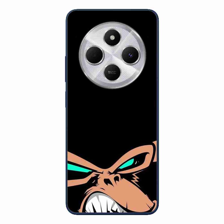 A tok kompatibilis a Xiaomi Redmi 14C Silicone Gel Tpu Angry Monkey Pattern-tel
