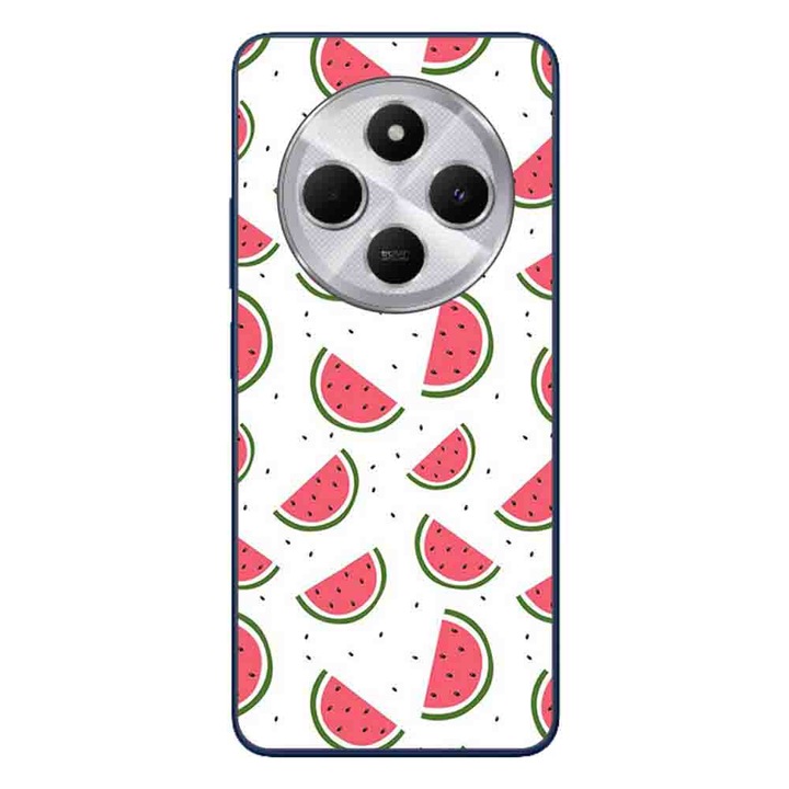 A tok kompatibilis a Xiaomi Redmi 14C Silicone Gel Tpu Modell Görögdinnye mintával