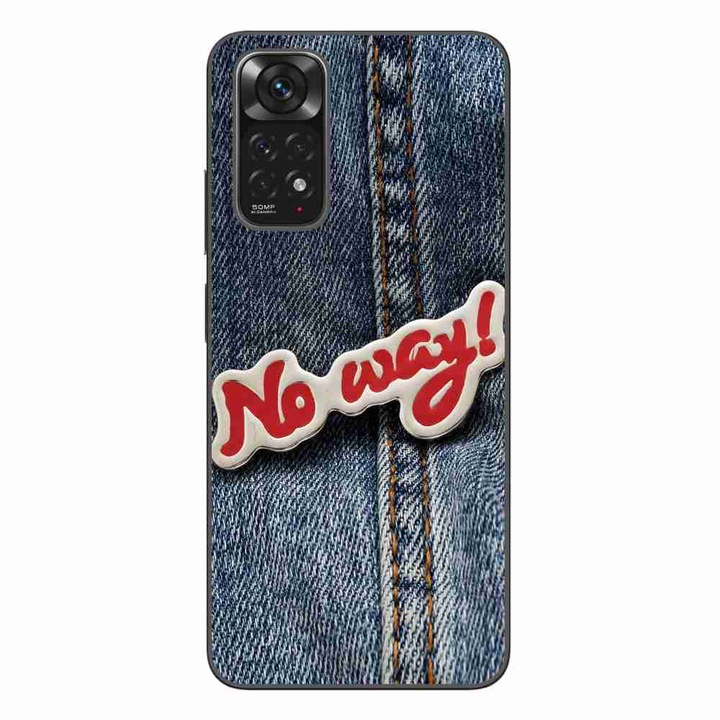 A tok kompatibilis a Xiaomi Redmi Note 11 Silicone Gel Tpu Model No Way Jeans-szal