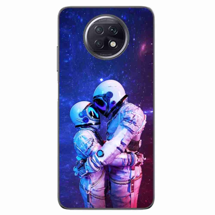 A tok kompatibilis a Xiaomi Redmi Note 9T Silicone Gel Tpu Model Astronauts Couple termékkel