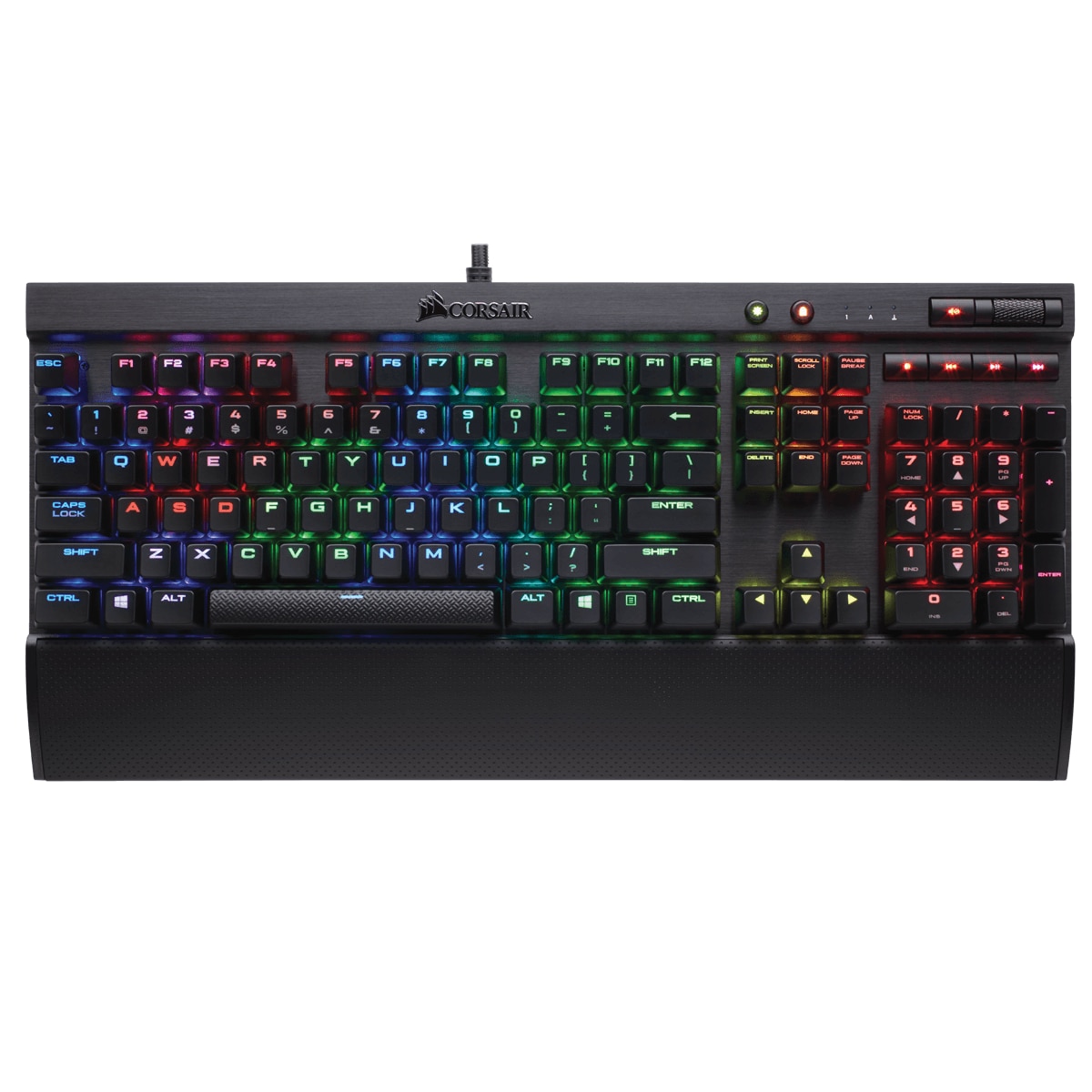 Tastatura mecanica gaming Corsair K70 LUX RGB, iluminare RGB, switch MX Red, Negru