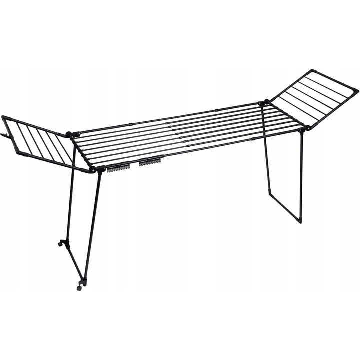 Promis SU103C ruhaszárító, fekete, 116x60x26cm, összecsukható