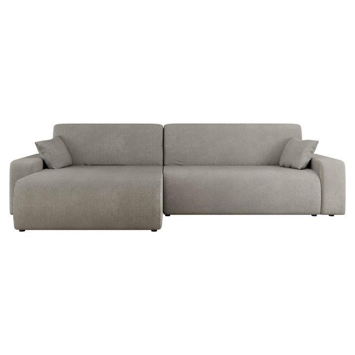 Coltar cu functie de dormit Easton Maxi, MIRJAN24, gri, 145x274x82 cm