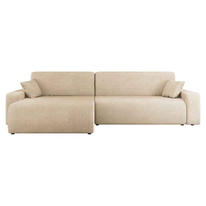 Coltar cu functie de dormit Easton Maxi, MIRJAN24, bej, 145x274x82 cm