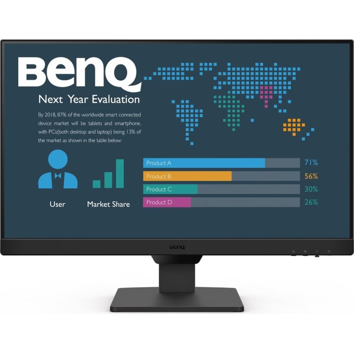 IPS LED monitor BenQ BL2490, 23.8", Full HD, 100Hz, 5ms, fekete