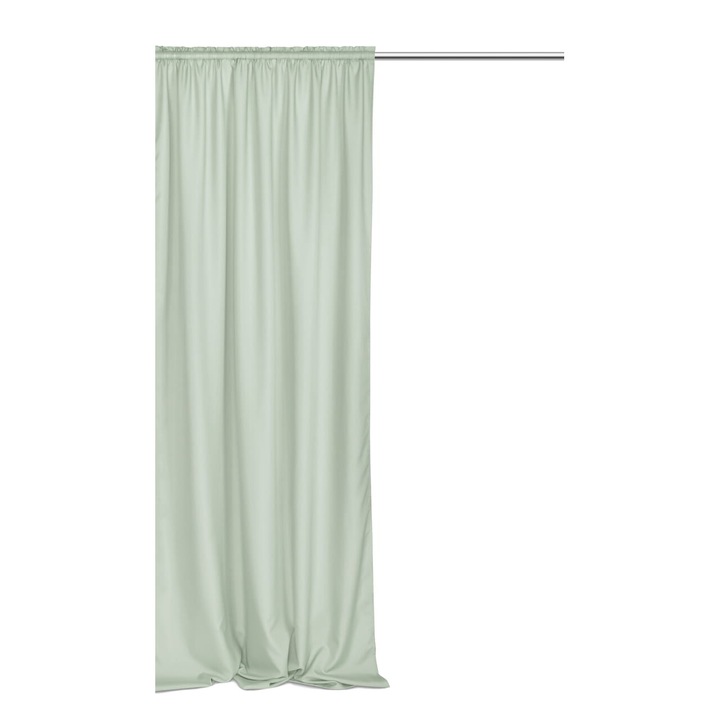 Draperie 140x300cm, poliacetim, salviu, set gata de montaj