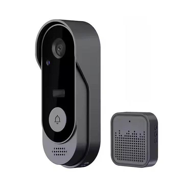 Intelligens videó csengő – Tuya kompatibilis, WiFi megfigyelés, éjszakai látás, 50 m-es lefedettség, kétirányú kommunikáció, videó és képrögzítés, vízálló