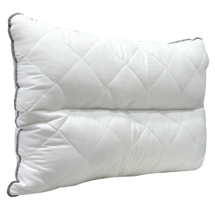 Hipoallergén párna, antioxidáns, antibakteriális tulajdonságokkal, steppelt, fokozatos keménységű, 50x70cm, fehér színű