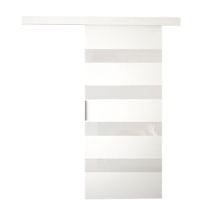 Usa glisanta Opera 90 V, MIRJAN24, alb / alb lacobel, 96x205 cm