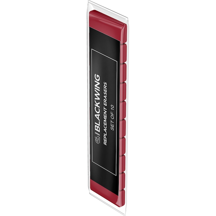 Rezerve Mini Radiera pentru Creion Grafit Blackwing Red - set 10 buc