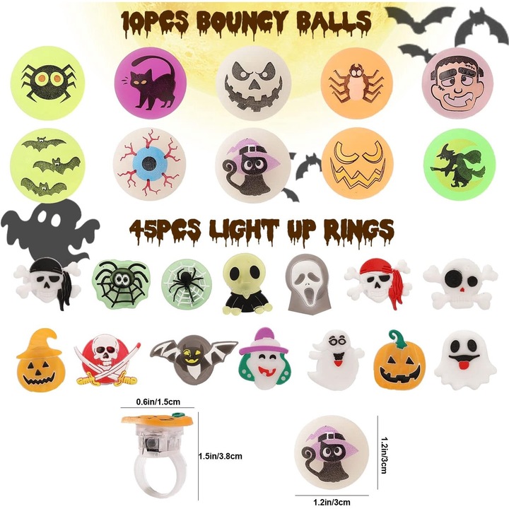 Villogó fényfigurák gyerekeknek 72 db