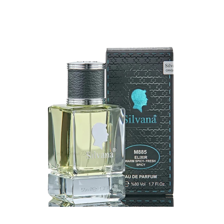 Apa de Parfum Silvana, Souvage Elixir, M885, Barbati, 50 ml