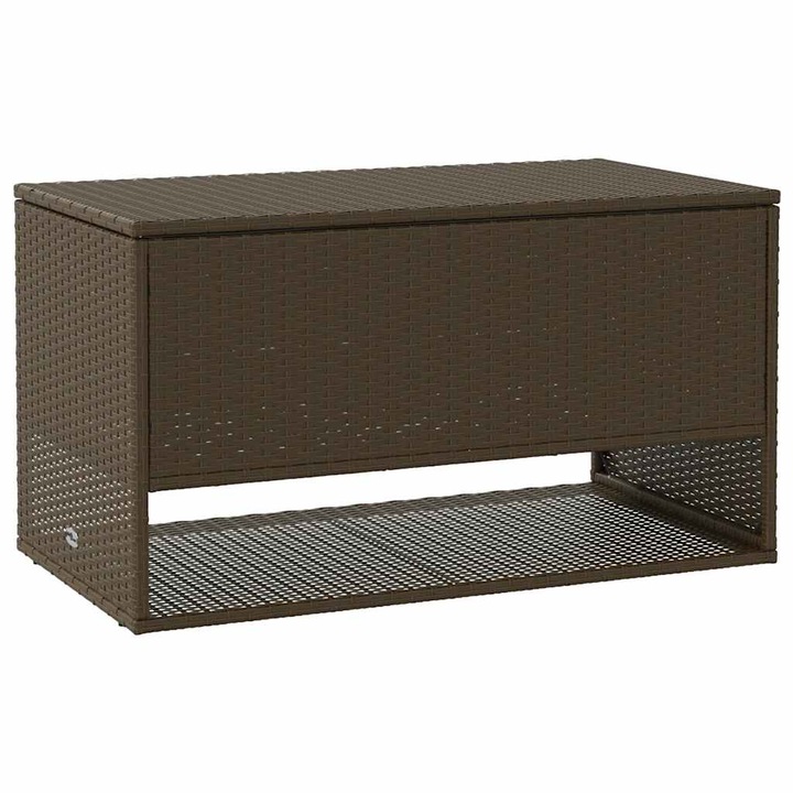 vidaXL barna polyrattan kültéri párna doboz 100x55x55,5 cm 4104142